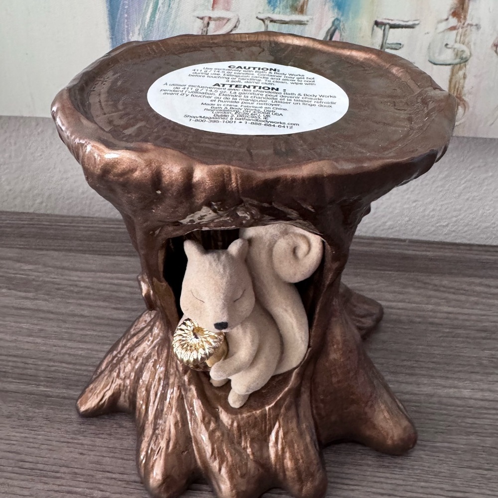 Squirrel Tree Candle Holder Bath and Body Works - Picture 2 of 3
